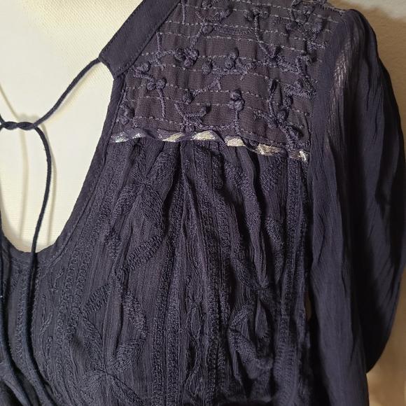 Anthropologie Tiny Sheer Long Sleeve Top - Picture 8 of 8